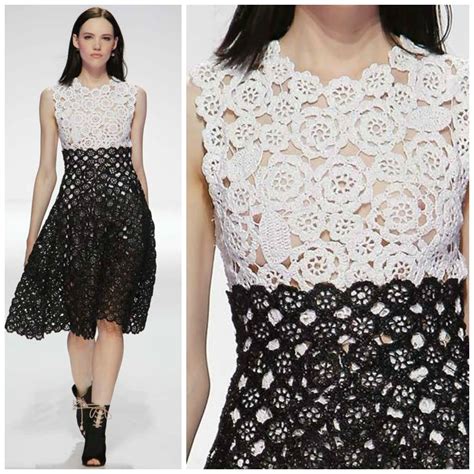 dior crochet dress|dior black and white dresses.